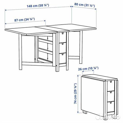 Стол IKEA norden