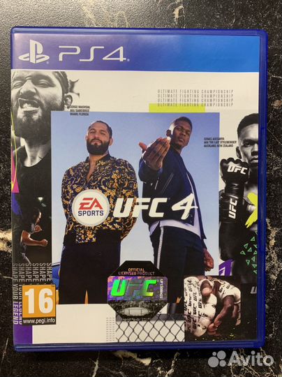 Диск на ps4 ufc 4
