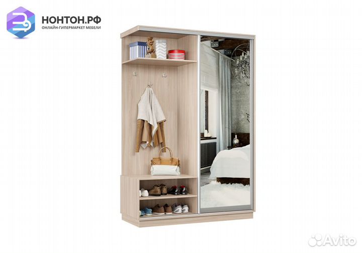Прихожая-купе Регул мини ясень шимо светлый