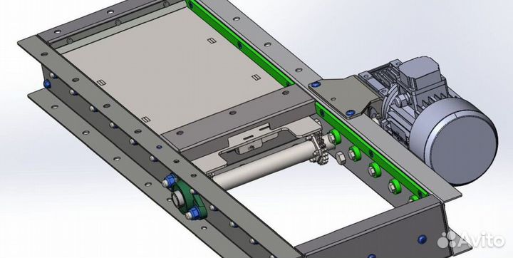 Задвижка шиберная с электрическим приводом