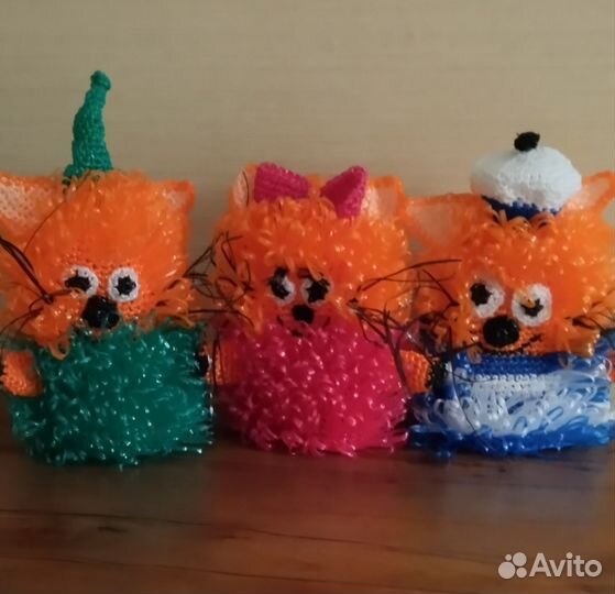 Мочалки ручной вязки