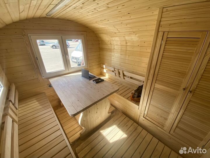 Баня бочка Квадро под ключ