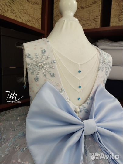 Платье снежинки