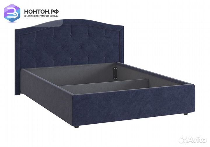 Кровать Верона 2 1.4 м синяя