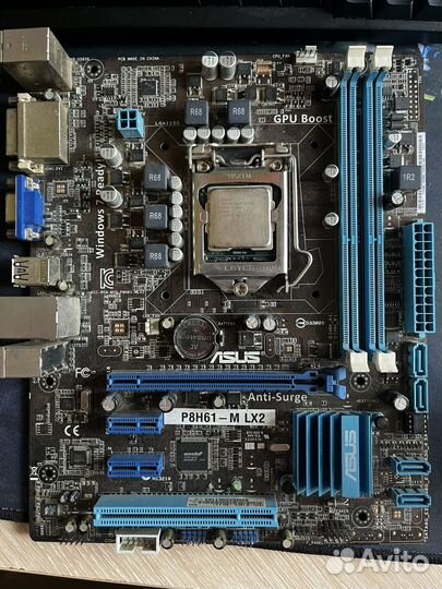 Материнская плата с процессором