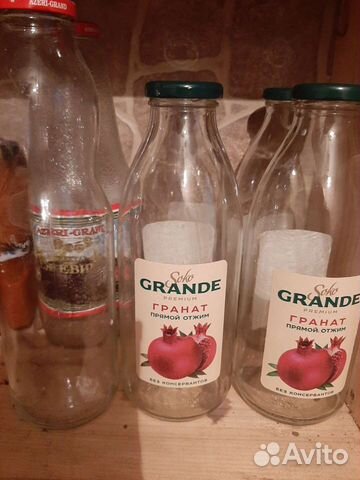 Стеклянная бутылка 1 л