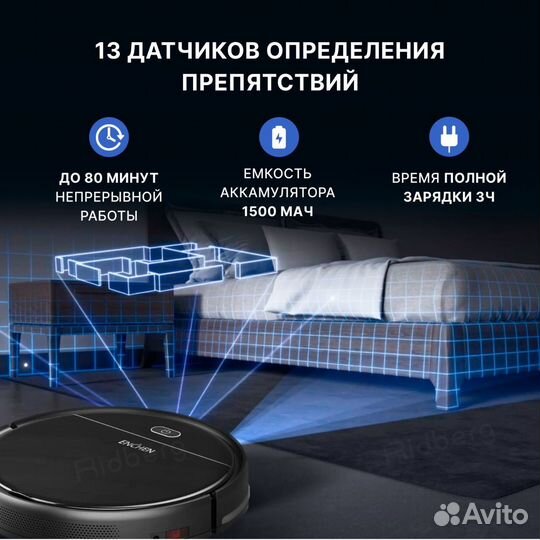 Робот пылесос Хіаті Enchen Vacuum Cleaner Ri