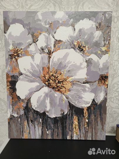 Картина по номерам расскрашеная