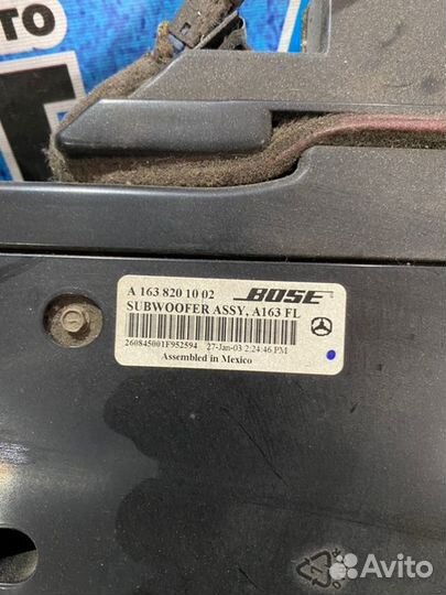 Сабвуфер Mercedes-Benz Ml W163 M112.970 2003