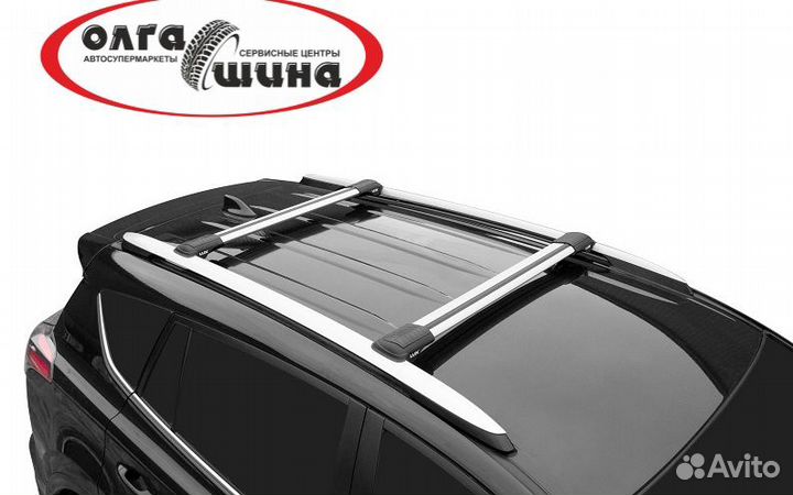 Багажник на рейлинги Люкс хантер l46 r