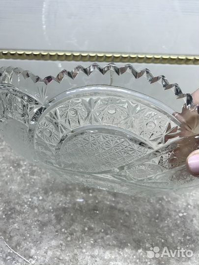 Блюдо хрустальное СССР