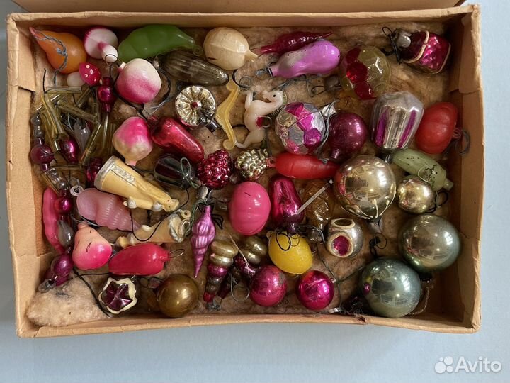 Наборы елочных игрушек СССР малютка