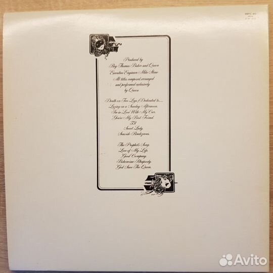 Винил Queen A Night AT The Opera 1975 1st UK issue