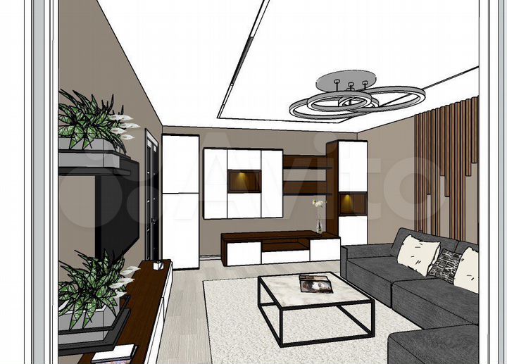 2-к. квартира, 65 м², 3/3 эт.