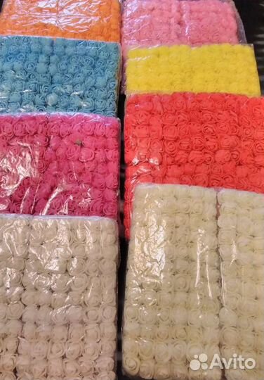 Розы цветы из фоамина для рукоделия и декора