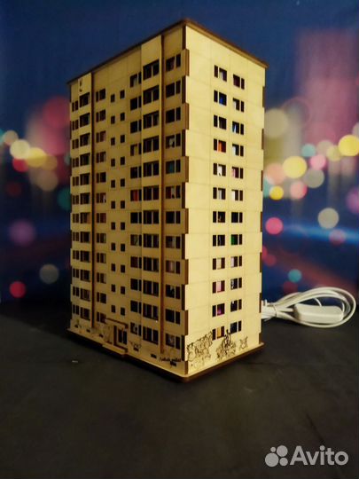 Ночник панелька граффити