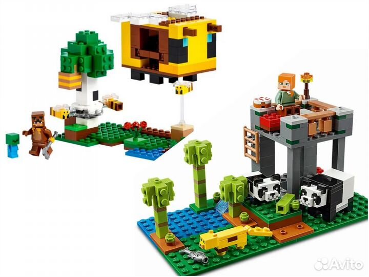 Lego Minecraft 21241 и 21158 оригинал