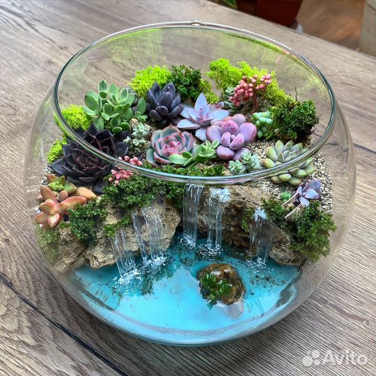 Весенняя цветочная композиция Флорарум Моссариум