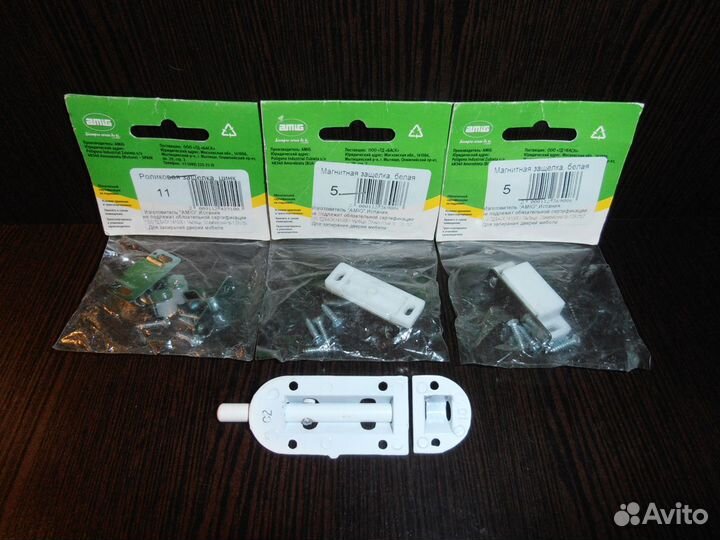 Защёлки роликовые,магнитные Amig,шпингалет,щеколда