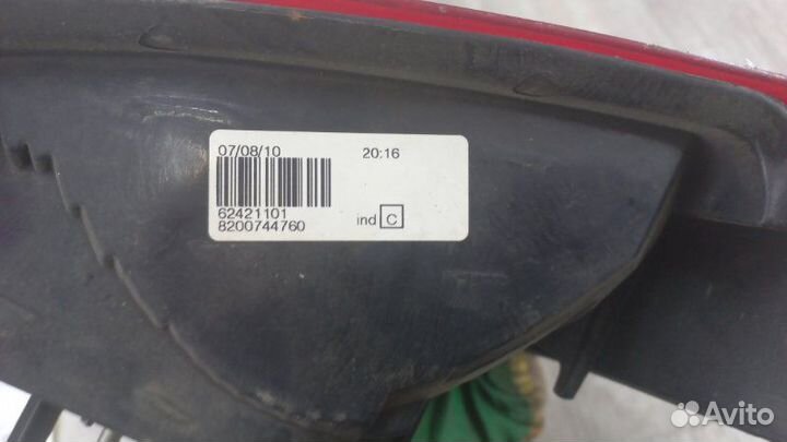 Фонарь задний левый Renault Logan 1 2008