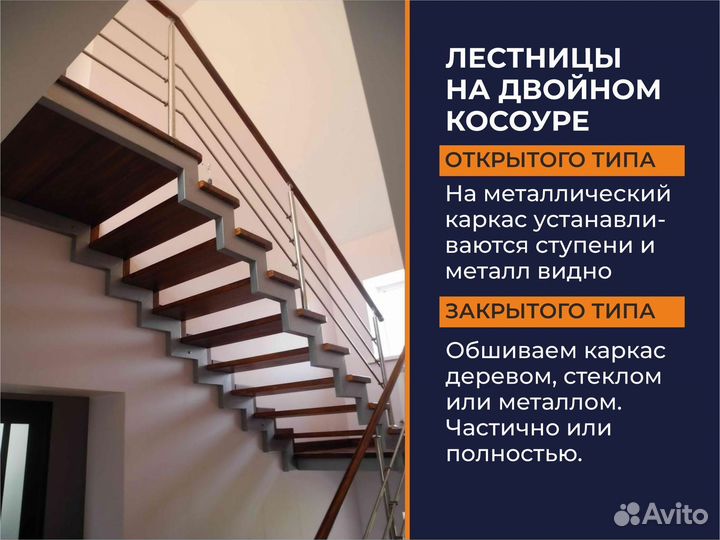 Лестница металлическая на второй этаж