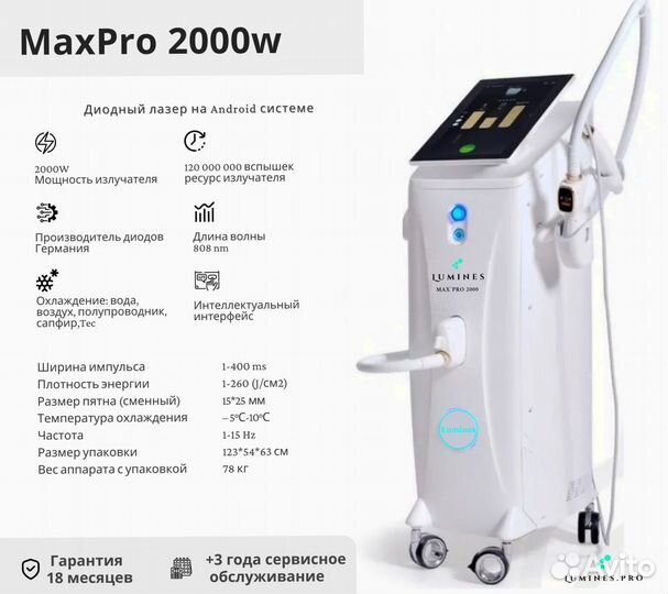 Диодный лазер Люминес. MaxPro 2000W