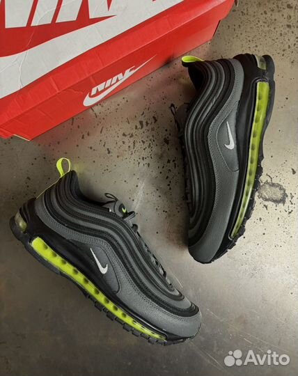 Кроссовки Nike Air Max 97 Black Neon Оригинал