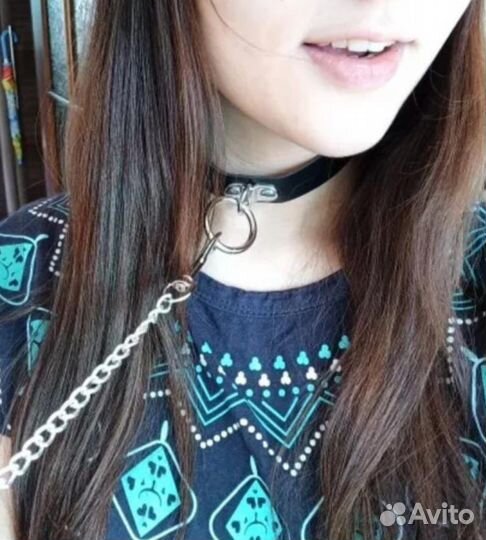 Чокер кожзам