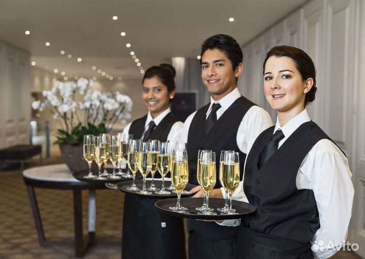 Официант с проживанием