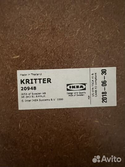 Стол и стул IKEA Kritter