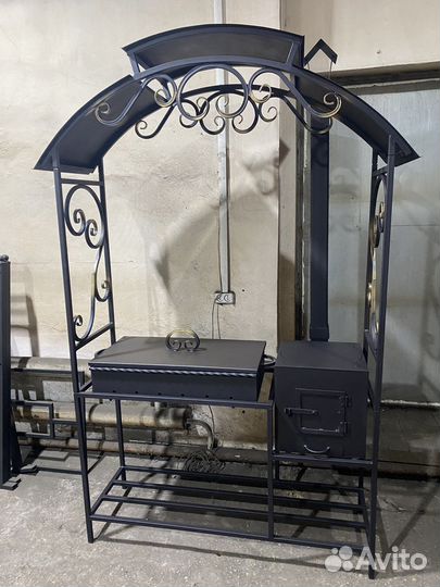 Мангал разборный с печкой