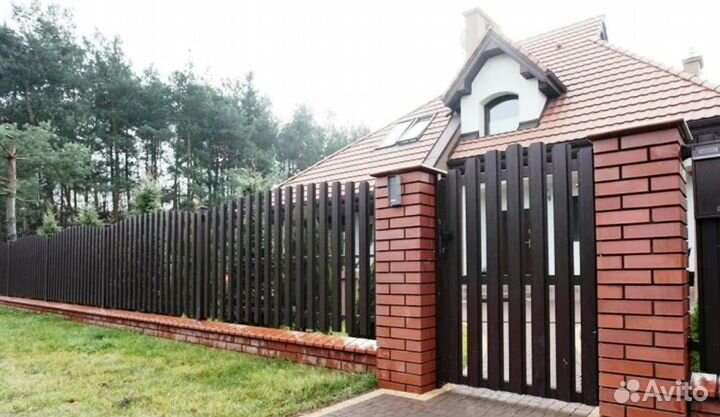Забор металлический,калитки быстро
