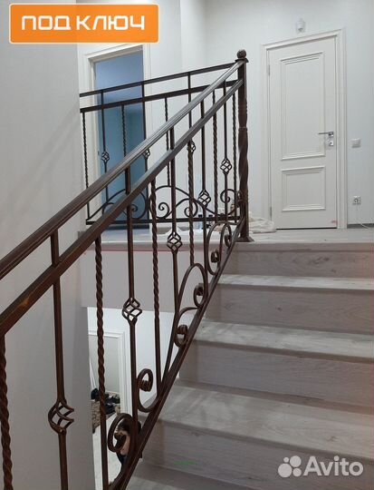 Кованые перила в дом