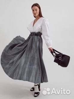 Юбка мидакси Unique Fabric с делаве эффектом