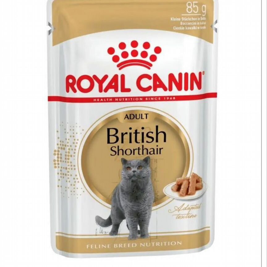 Влажный корм для кошек royal canin british