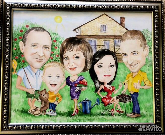 Портрет на заказ Волгоград. Шарж на заказ