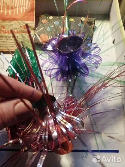 Ёлочные игрушки фольга СССР