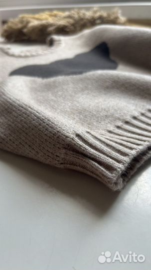 Детский свитер теплый бежевый новый