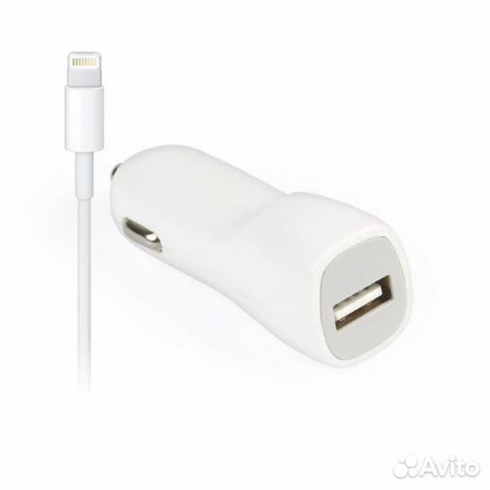 Автомобильная зарядка для Айфона +каб. SmartBuy ni