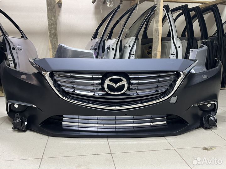 Бампер в сборе передний на Mazda 6 Gj рестайлинг