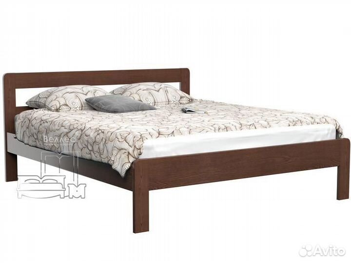 Двухспальная деревянная кровать все размеры