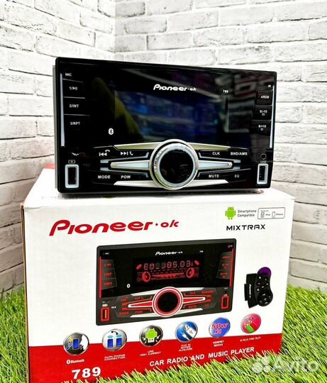 Магнитола 2 din pioneer 4RCA DSP арт917