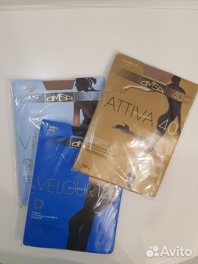 Колготки omsa velour (комплект 3 шт.)