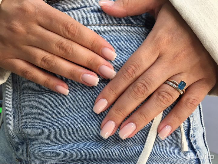 Гель лак(1 час 10 мин) наращивание(1час 30мин)