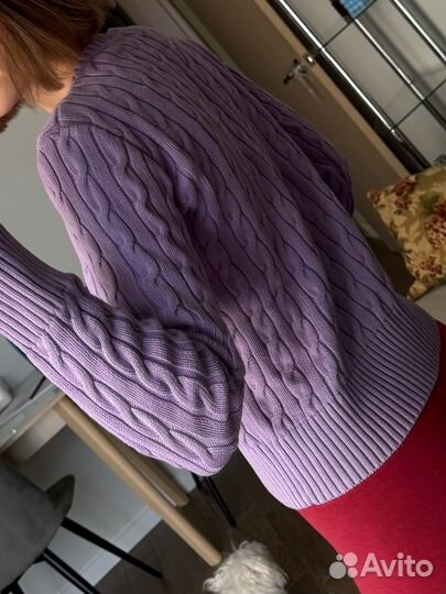 Ralph lauren свитер xs лавандовый джемпер