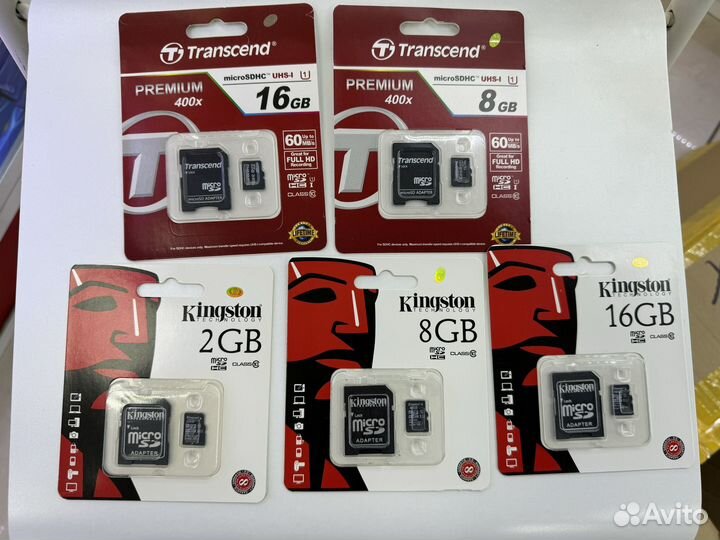 Карта памяти MicroSD 2Gb 8Gb 16Gb