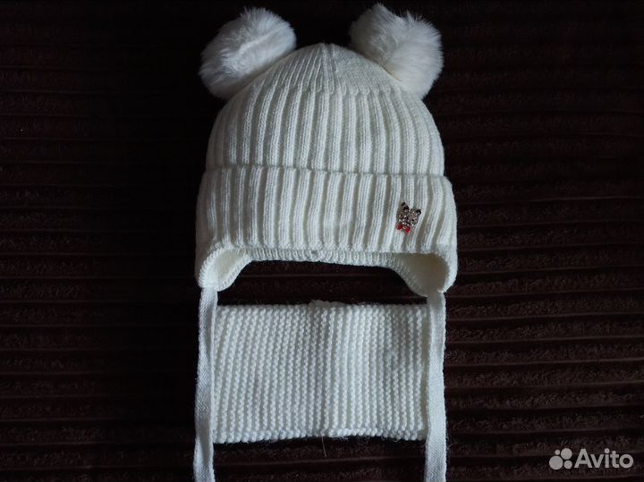 Шапка и снуд зимние