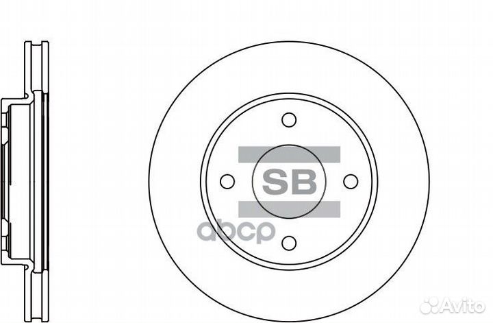 Диск тормозной SD4207 Sangsin brake