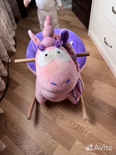 Мягкая игрушка качалка лошадка