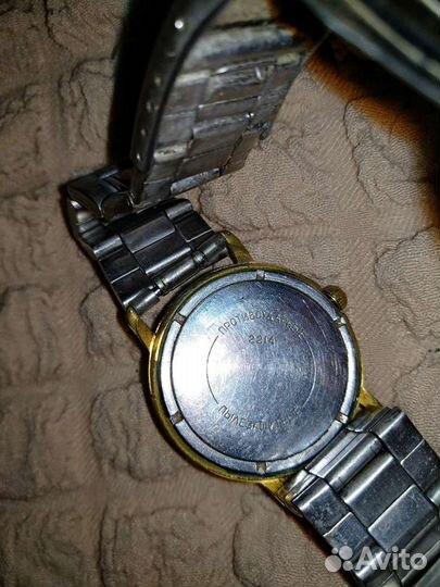 Часы Командирские СССР 70х годов, позолота